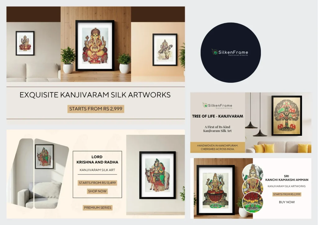 Buy Lord Venkateswara Essentials Silk Art for Divine Home Décor and Unique Gifts