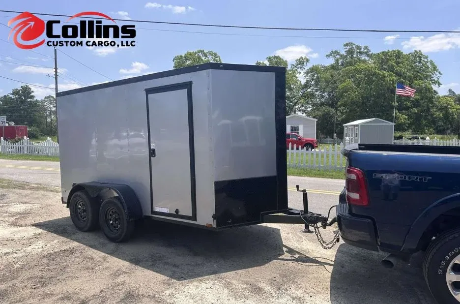 Enclosed Cargo Trailer 7 X 14 by Collins Custom Cargo for Secure Hauling and Storage Enclosed Cargo Trailer 7 X 14 by Collins Custom Cargo for Secure Hauling and Storage