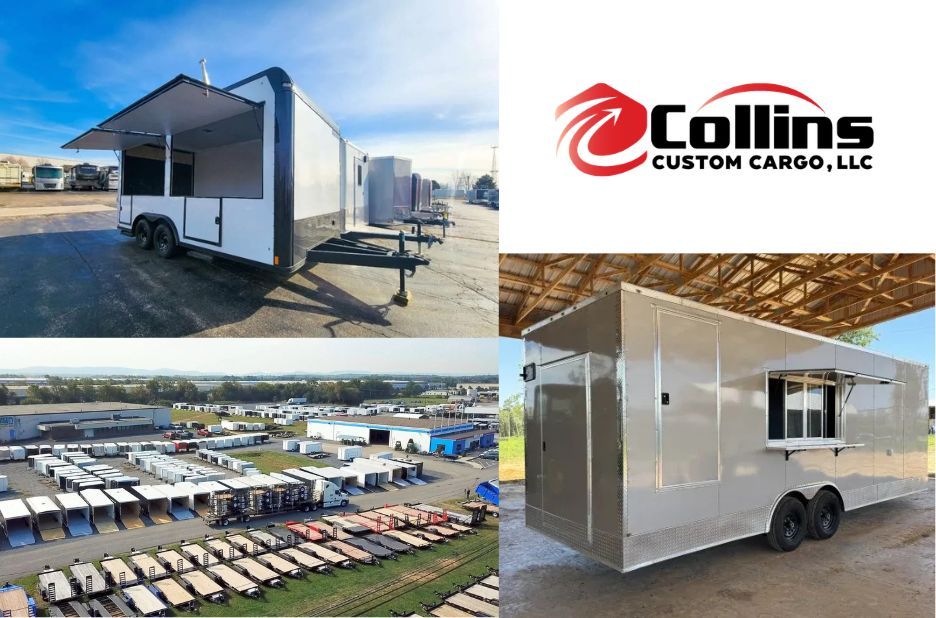 7 by 14 Titanium White Cargo Trailer by Collins Custom Cargo for Local Hauling 7 by 14 Titanium White Cargo Trailer by Collins Custom Cargo for Local Hauling